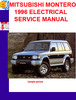 Thumbnail MITSUBISHI MONTERO 1996 ELECTRICAL SERVICE MANUAL Thumbnail MITSUBISHI MONTERO 1996 ELECTRICAL SERVICE MANUAL