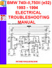 Thumbnail BMW 740i-Il,750Il (e32) 1992 - 1994 ELECTRICAL TROUBLESHOOTI