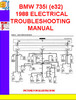 Thumbnail BMW 735i (e32) 1987-1988 ELECTRICAL TROUBLESHOOTING MANUAL