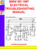 Thumbnail BMW M3 1987 ELECTRICAL TROUBLESHOOTING MANUAL Thumbnail BMW M3 1987 ELECTRICAL TROUBLESHOOTING MANUAL
