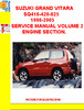 Thumbnail SUZUKI GRAND VITARA SQ416-420-625 1998-2005 SERVICE MANUAL V