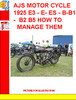 Thumbnail AJS MOTOR CYCLE 1925 E3 - E- ES - B-B1-  B2 B5 HOW TO MANAGE