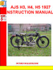 Thumbnail AJS H3, H4, H5 1927  INSTRUCTION MANUAL 