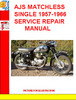 Thumbnail AJS MATCHLESS SINGLE 1957-1966 SERVICE REPAIR MANUAL