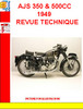 Thumbnail AJS 350 & 500CC 1949 REVUE TECHNIQUE