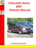 Thumbnail Chevrolet Astro 2001 Owners Manual