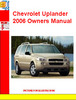 Thumbnail Chevrolet Uplander 2006 Owners Manual
