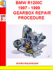 Thumbnail BMW R1200C 1997 - 1999 GEARBOX REPAIR PROCEDURE