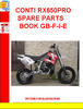 Thumbnail CONTI RX650PRO SPARE PARTS BOOK GB-F-I-E