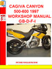 Thumbnail CAGIVA CANYON 500-600 1997 WORKSHOP MANUAL GB-D-F-I Thumbnail CAGIVA CANYON 500-600 1997 WORKSHOP MANUAL GB-D-F-I
