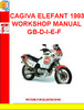 Thumbnail CAGIVA ELEFANT 1993 WORKSHOP MANUAL GB-D-I-E-F