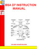 Thumbnail BSA D7 INSTRUCTION MANUAL