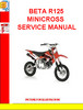 Thumbnail BETA TR34 R 260 1988 PARTS LIST ITALIAN