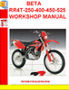 Thumbnail BETA RR4T-250-400-450-525 WORKSHOP MANUAL