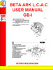Thumbnail BETA ARK L.C-A.C USER MANUAL GB-I Thumbnail BETA ARK L.C-A.C USER MANUAL GB-I