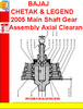 Thumbnail BAJAJ CHETAK & LEGEND 2005 Main Shaft Gear Assembly Axial Cl Thumbnail BAJAJ CHETAK & LEGEND 2005 Main Shaft Gear Assembly Axial Cl
