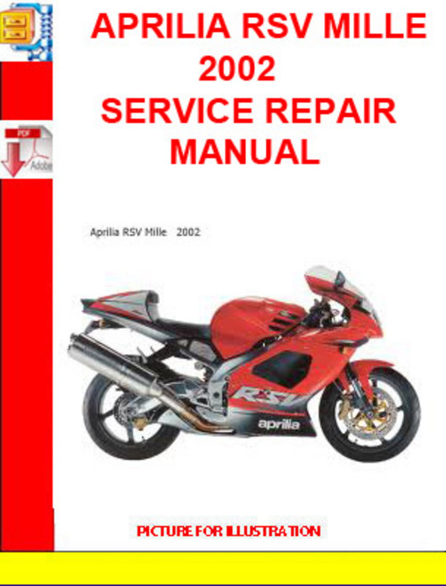 Product picture APRILIA RSV MILLE 2002 SERVICE REPAIR MANUAL