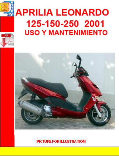 Product picture APRILIA LEONARDO 125-150-250  2001 USO Y MANTENIMIENTO