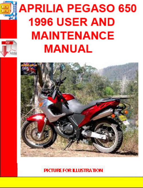 Product picture APRILIA PEGASO 650 1996 USER AND MAINTENANCE MANUAL