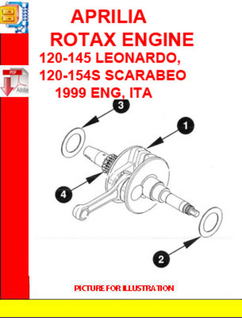 Product picture APRILIA ROTAX ENGINE 120-145 LEONARDO, 120-154S SCARABEO 199