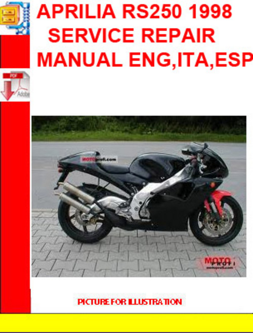 Product picture APRILIA RS250 1998 SERVICE REPAIR MANUAL ENG,ITA,ESP