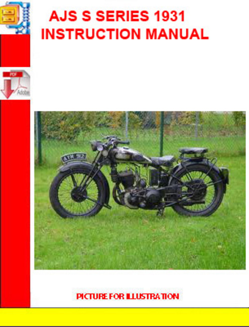 Product picture AJS S SERIES 1931 INSTRUCTION MANUAL