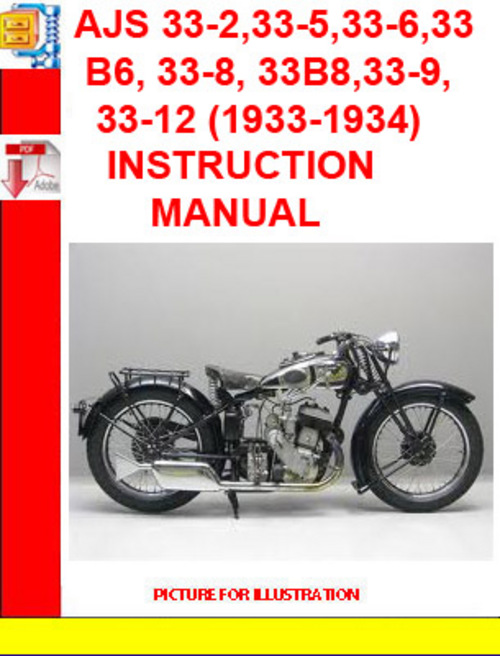 Product picture AJS 33-2,33-5,33-6,33 B6, 33-8, 33B8,33-9,33-12 (1933-1934) 