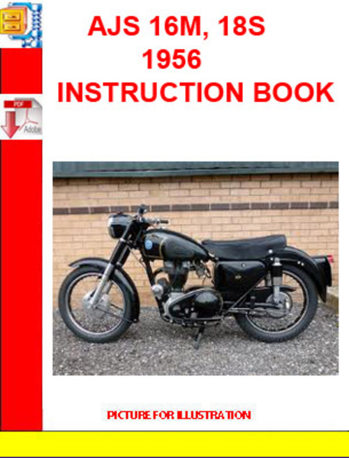 Product picture AJS 16M, 18S 1956 INSTRUCTION BOOK
