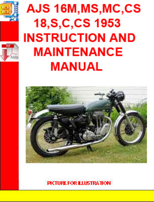 Product picture AJS 16,16S,18,31,31CSR,31,31CSR 1963 INSTRUCTION MANUAL