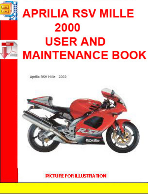Product picture APRILIA RSV MILLE 2000 USER AND MAINTENANCE BOOK