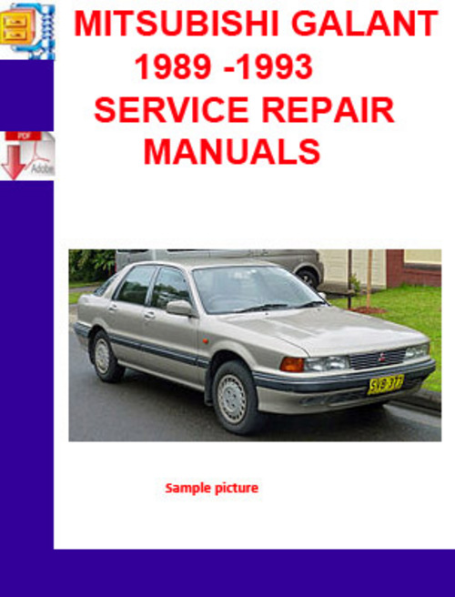 Product picture MITSUBISHI GALANT 1989 -1993 SERVICE REPAIR MANUALS