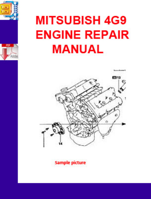 Product picture MITSUBISH 4G9 ENGINE REPAIR MANUAL