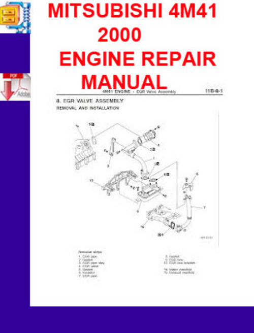 Product picture MITSUBISHI 4M41 2000 ENGINE REPAIR MANUAL