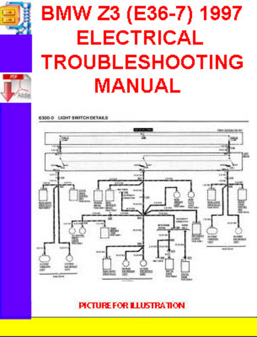 Product picture BMW Z3 (E36-7) 1996-1997 ELECTRICAL TROUBLESHOOTING MANUAL