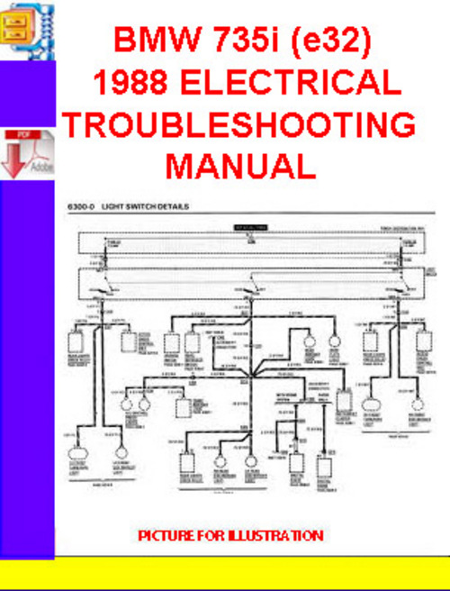 Product picture BMW 735i-Il,735il-750iL (e32) 1987 - 1988 ELECTRICAL TROUBLE