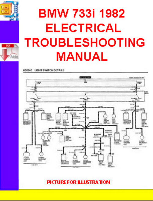 Product picture BMW 733i 1982 ELECTRICAL TROUBLESHOOTING MANUAL