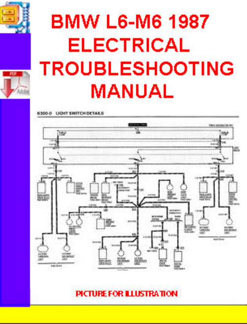 Product picture BMW L6-M6 1987 ELECTRICAL TROUBLESHOOTING MANUAL