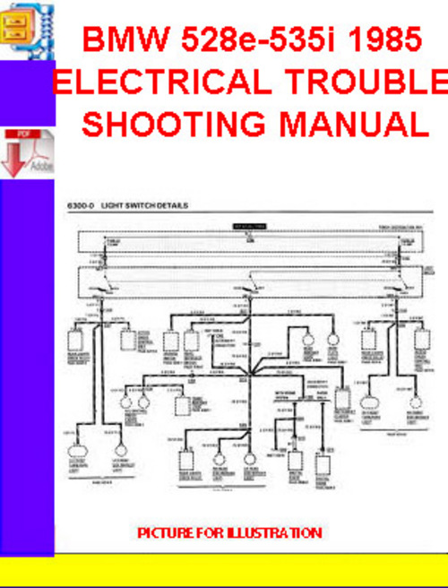 Product picture BMW 528e-535i 1985  ELECTRICAL TROUBLESHOOTING MANUAL