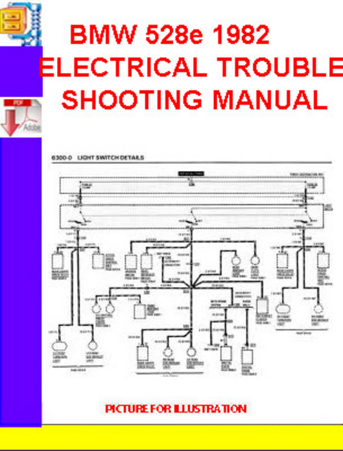 Product picture BMW 528e 1982 ELECTRICAL TROUBLESHOOTING MANUAL