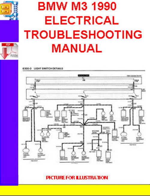 Product picture BMW M3 1990 ELECTRICAL TROUBLESHOOTING MANUAL