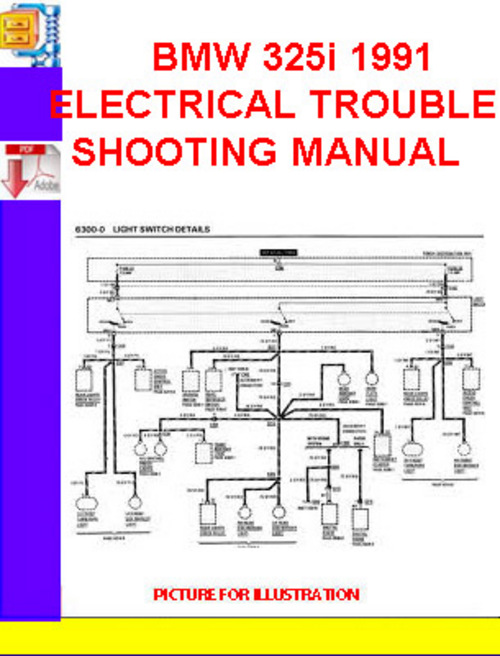 Product picture BMW 325i 1991 ELECTRICAL TROUBLESHOOTING MANUAL