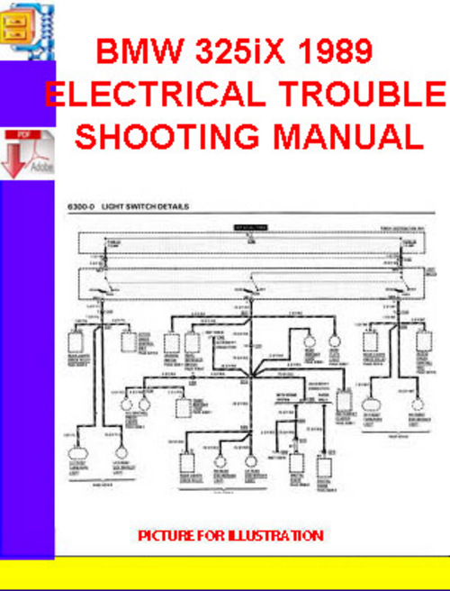 Product picture BMW 325iX 1989 ELECTRICAL TROUBLESHOOTING MANUAL