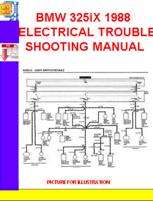 Product picture BMW 325iX 1988 ELECTRICAL TROUBLESHOOTING MANUAL