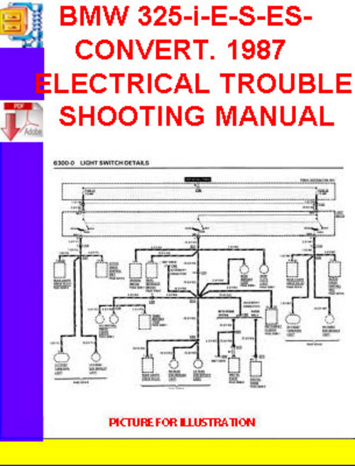 Product picture BMW 325-i-E-S-ES-CONVERT. 1987  ELECTRICAL TROUBLESHOOTING M