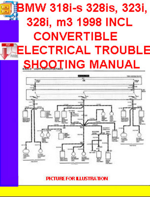 Product picture BMW 318i-s 328is, 323i, 328i, M3 1998 INCL CONVERTIBLE ELECT