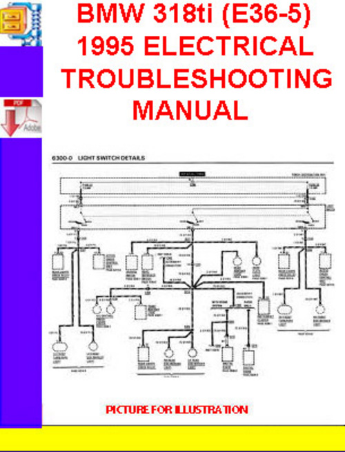 Product picture BMW 318ti (E36-5) 1995 ELECTRICAL TROUBLESHOOTING MANUAL
