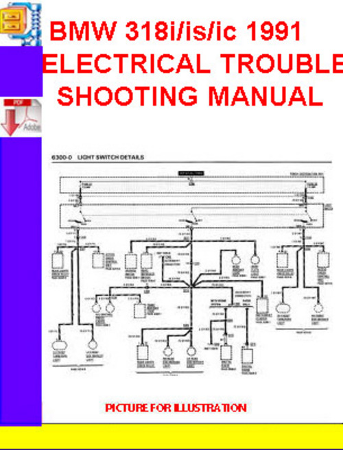 Product picture BMW 318i_is_ic 1991 ELECTRICAL TROUBLESHOOTING MANUAL