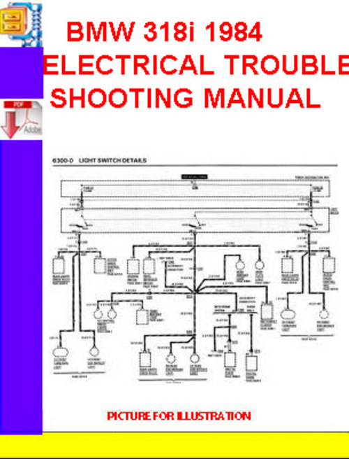 Product picture BMW 318i 1984 ELECTRICAL TROUBLESHOOTING MANUAL