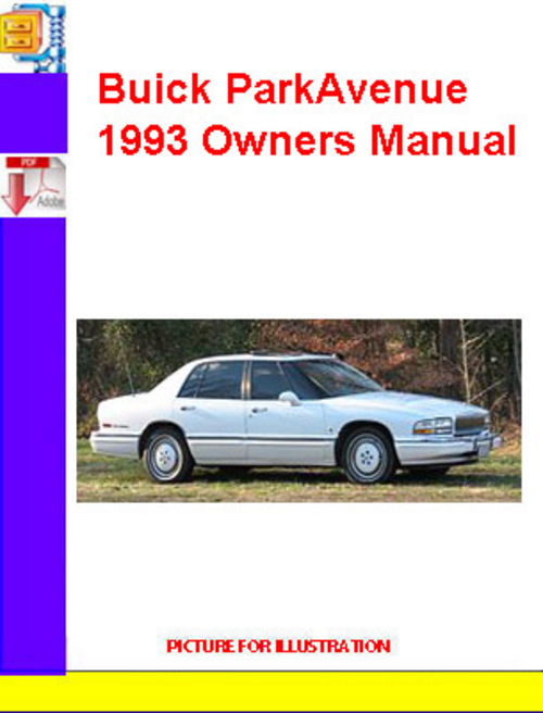 Product picture Buick ParkAvenue 1993 Owners Manual