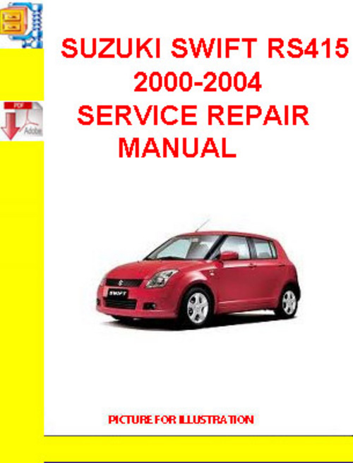 Product picture SUZUKI SWIFT RS415 2000-2004 SERVICE REPAIR MANUAL